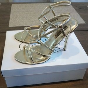 Gold Steve Madden Strappy Heels